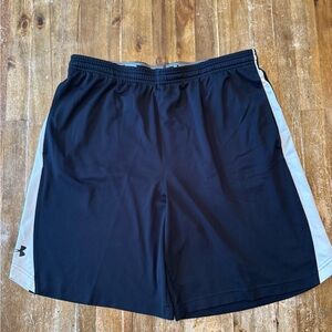 Under Armour Men's Black & White Athletic Shorts